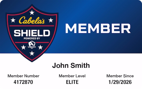 Cabela's shield member card